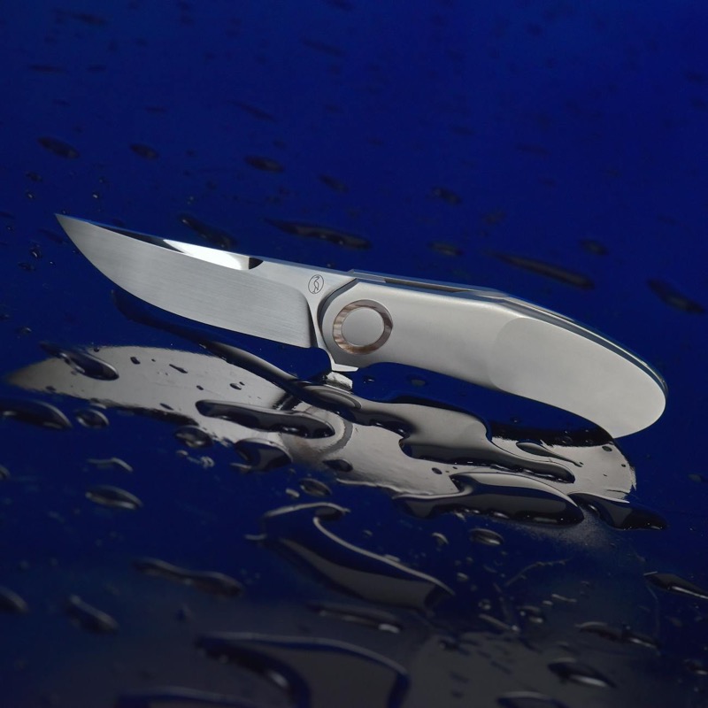 Shun Classic 8-inch chef's knife on a wooden surface